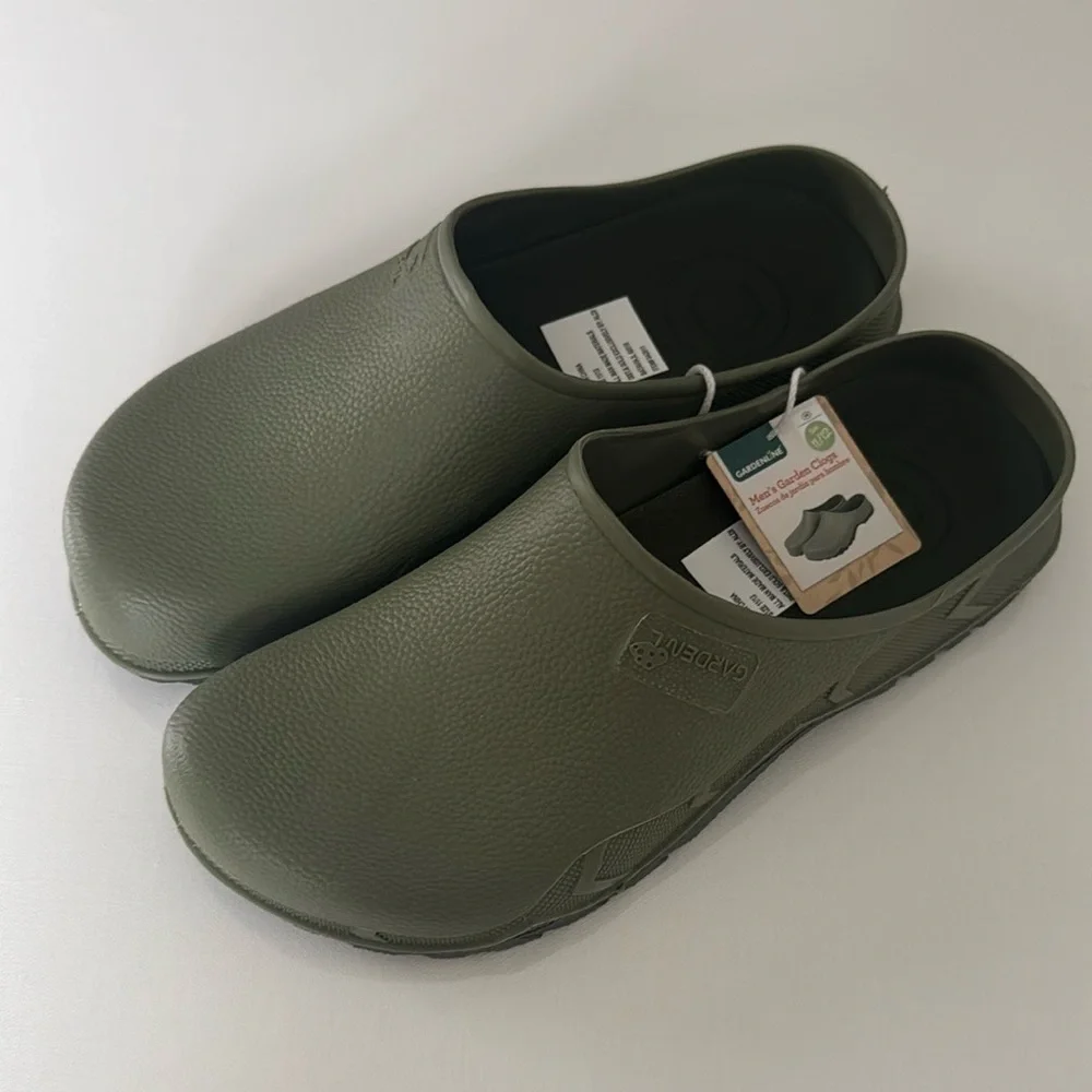 Garden Clogs Mens 11 12 Gardening Mules Shoes Gardenline Green